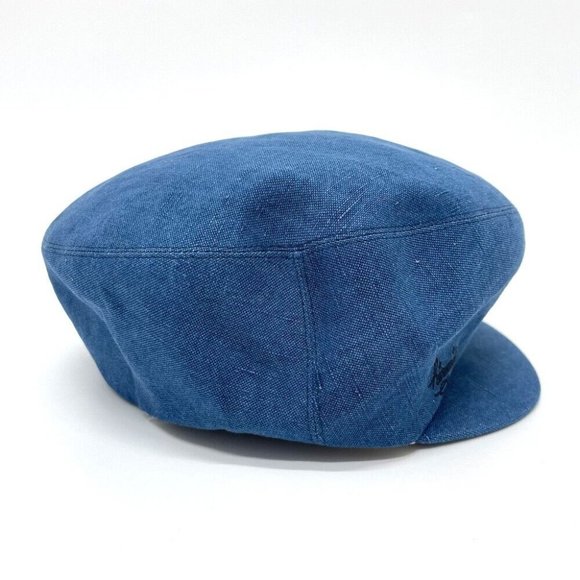 HERMES Casquette hat hemp blue - Picture 3 of 11